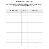 Weaknesses Analysis