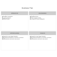 Business Plan - SWOT Diagram