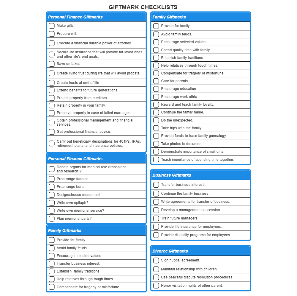 Example Image: Giftmark Checklists