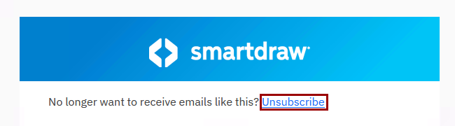 Unsubscribe in email