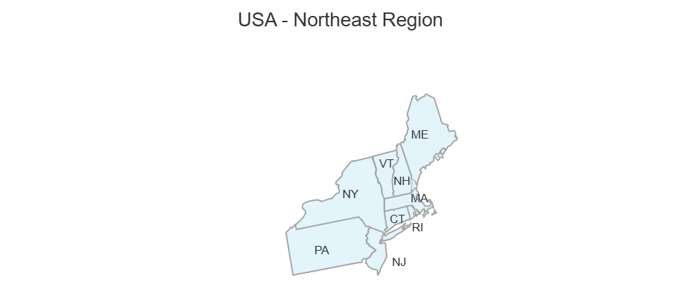 Example Image: USA Region - Northeast