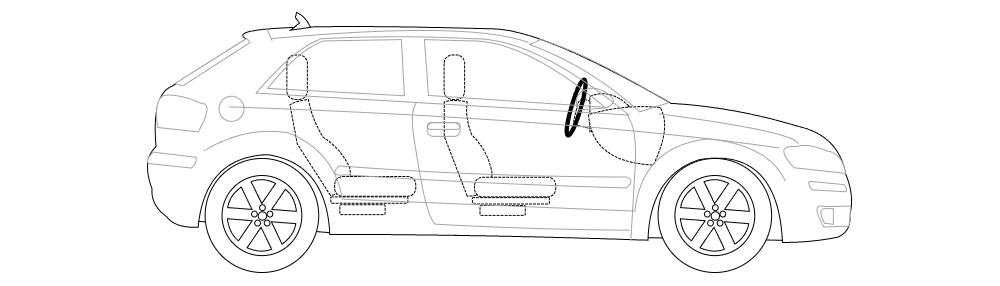 Example Image: 2-Door Compact Car - 2 (Side View)