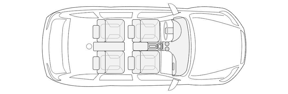 Example Image: 4-Door Compact Car - 1 (Elevation View)