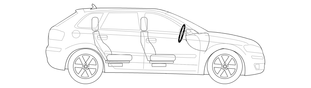 Example Image: 4-Door Compact Car - 2 (Side View)