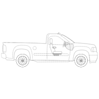 Pickup Truck - 1 (Side View)
