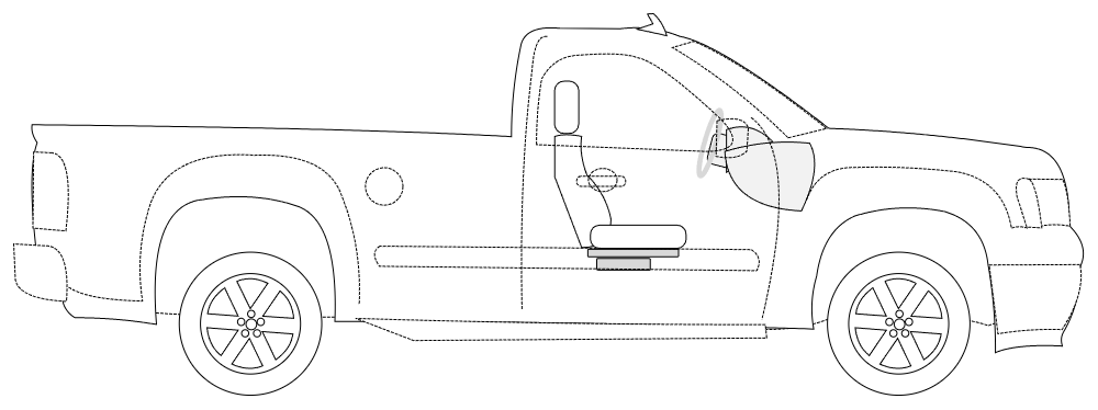 Example Image: Pickup Truck - 1 (Side View)