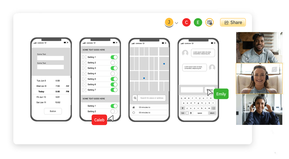 Collaborate on Wireframes
