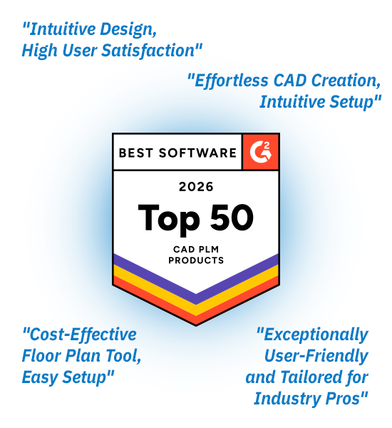 SmartDraw G2 Top 50 CAD Software Award