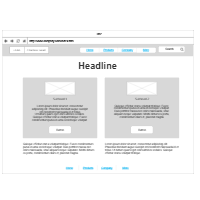 App and Website Wireframes